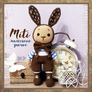 Miti маленький зайчик вязаный крючком crochet little bunny Khuc Cay
