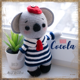 toy bear koala Cocola crochet crochet koala toy игрушка медведь коала Cocola вязаный крючком 