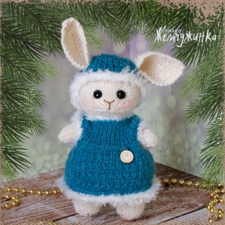 заяц жемчужина шерстяная интерьерная игровая игрушка снегурочка hare pearl wool interior play toy snow maiden